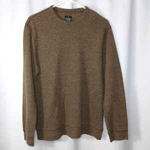 Member's Mark Crewneck Knit Sweater Pullover Brown Long Sleeve Top Mens sz: Med